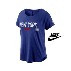 NWT NIKE Women DRI-FIT Running Training  NFL Football NEW YORK Giants Top Tee